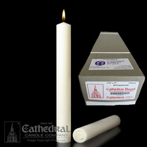 1-3/4" x 17" Beeswax Altar Candles APE