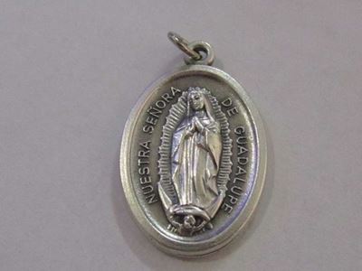 1" Our Lady of Guadalupe Oxidized Medal