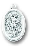 St. Michael 1" Oxidized Medal