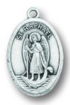 St. Raphael 1" Oxidized Medal