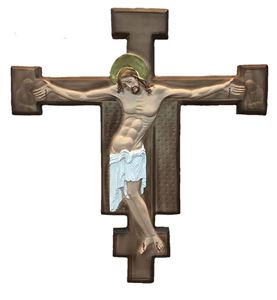 12" Resin Crucifix  