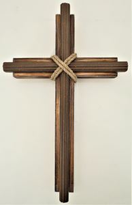 Wooden Deco 15.5 Inch Wall Cross