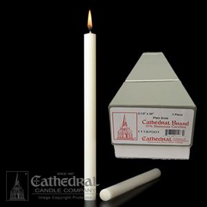 2-1/2" x 24" Beeswax Altar Candles PE