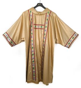 232 Gold Dalmatic Giotto Fabric 95% Wool - 5% Gold