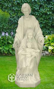 24" Holy Family (1pc) Statue, Granite Finish