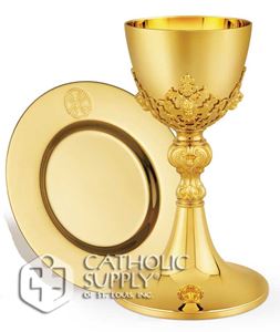 24kt Gold Plate Chalice from Poland 