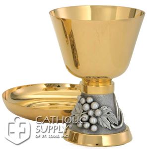 24kt Gold Plate Chalice with Paten OR Ciborium