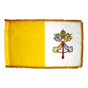 3x5 Indoor Fringed Papal Flag