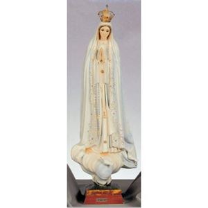 30" Our Lady of Fatima Statue with Jeweled Crown
