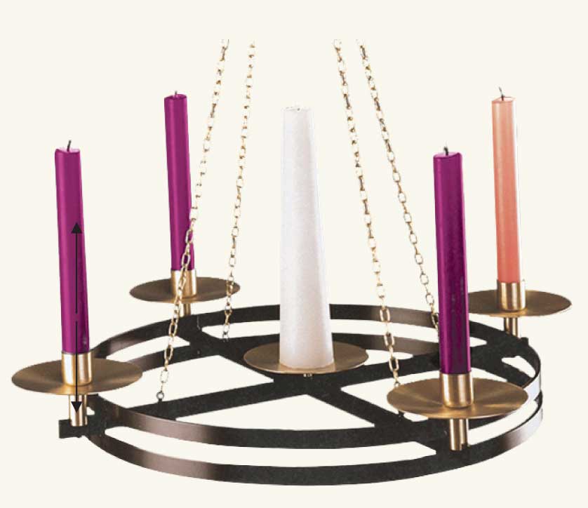 Advent Wreath Candle Stand Item ZZ3918