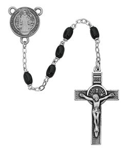 6mm Black St. Benedict Rosary