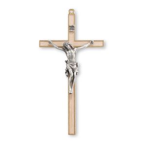 7" Gold Cross with Genuine Pewter Corpus