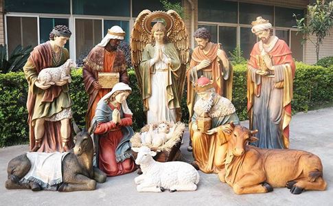 72 Inch Heavens Majesty Large Nativity Scene, 12 Piece Indoor or Outdoor Nativity Set