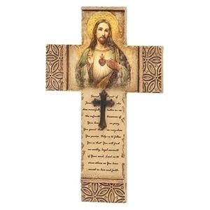 8" Sacred Heart of Jesus Wall Cross
