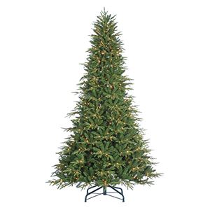 9 Foot Natural Cut Full Frasier Fir Christmas Tree, Clear Lights