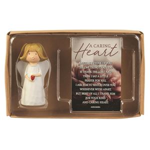 A Caring Heart Mini Angel and Card