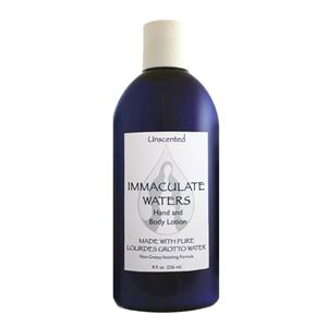 All Natural Unscented Hand and Body Lotion, Made with Lourdes Water
