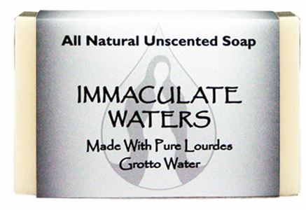 All Natural Unscented Soap, Made with Lourdes Water