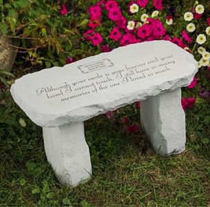 Although Your Smile Is Gone Medium Personalized Memorial Bench