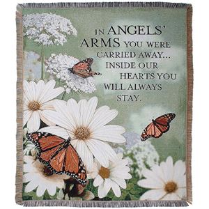 Angels Arms Woven Tapestry Throw Blanket