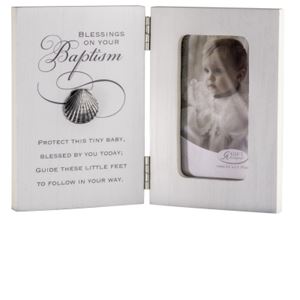 Baptism Hinged Frame with Shell