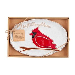 Be Still And Know Cardinal Plate