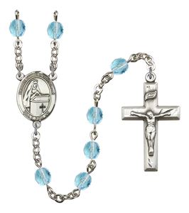 Blessed Emilee Doultremont Patron Saint Rosary, Square Crucifix