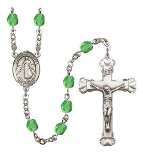 Blessed Karolina Kozkowna Patron Saint Rosary, Scalloped Crucifix