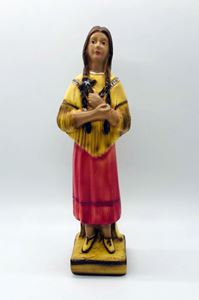 Blessed Kateri Tekakwitha 8" Plaster Statue from Italy