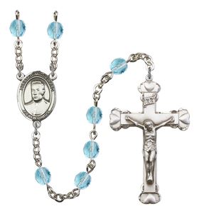 Blessed Miguel Pro Patron Saint Rosary, Scalloped Crucifix