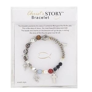 Christs Story Natural Stone/Crystal 7" Bracelet