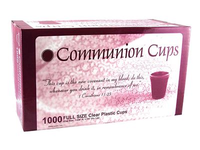 Clear Disposable Communion Cups (Box of 1000 cups)