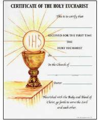 Communion Certificate with Envelope