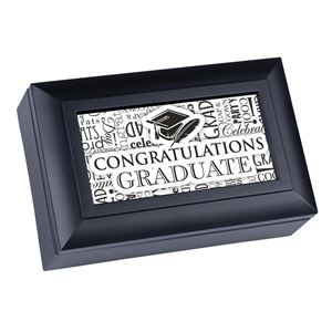 Congratulations Graduate Small Wood Music Box