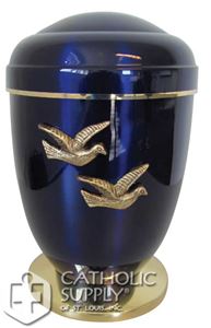 Copper Urn with Birds