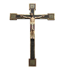 Cristo Romanico Crucifix, 63" Ht with 26" Corpus, Wood Carved