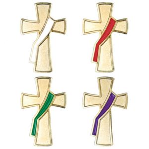 Deacon Liturgical Colors Pin Set
