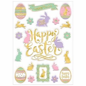 Easter Embossed Foil Window Decorations
