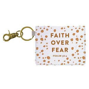 Faith Over Fear ID Case Keychain
