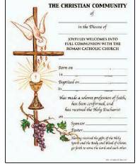 Full Communion Certificate with Envelope