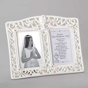 First Communion Double Photo Frame
