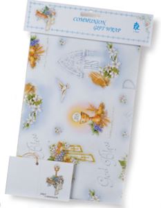 First Communion Flat Wrap with Enclosure Card