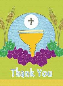 First Communion Thank You Notes