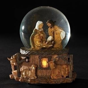 Fontanini Musical Lighted Nativity Glitterdome