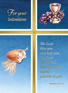 For Your Intentions Mass Card - For Living Box of 50