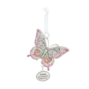 Friend You Are Beautiful Inside and Out Butterfly Ornament
