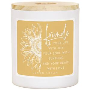 Friends Fill Life Jar Candle with Wood Lid