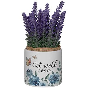 Get Well Soon Planter With Artificial Flowers