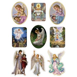 Guardian Angel Catholic Stickers 6" x 8" Sheet