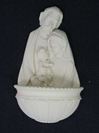 Holy Family Alabaster 9' Holy Water Font from Italy